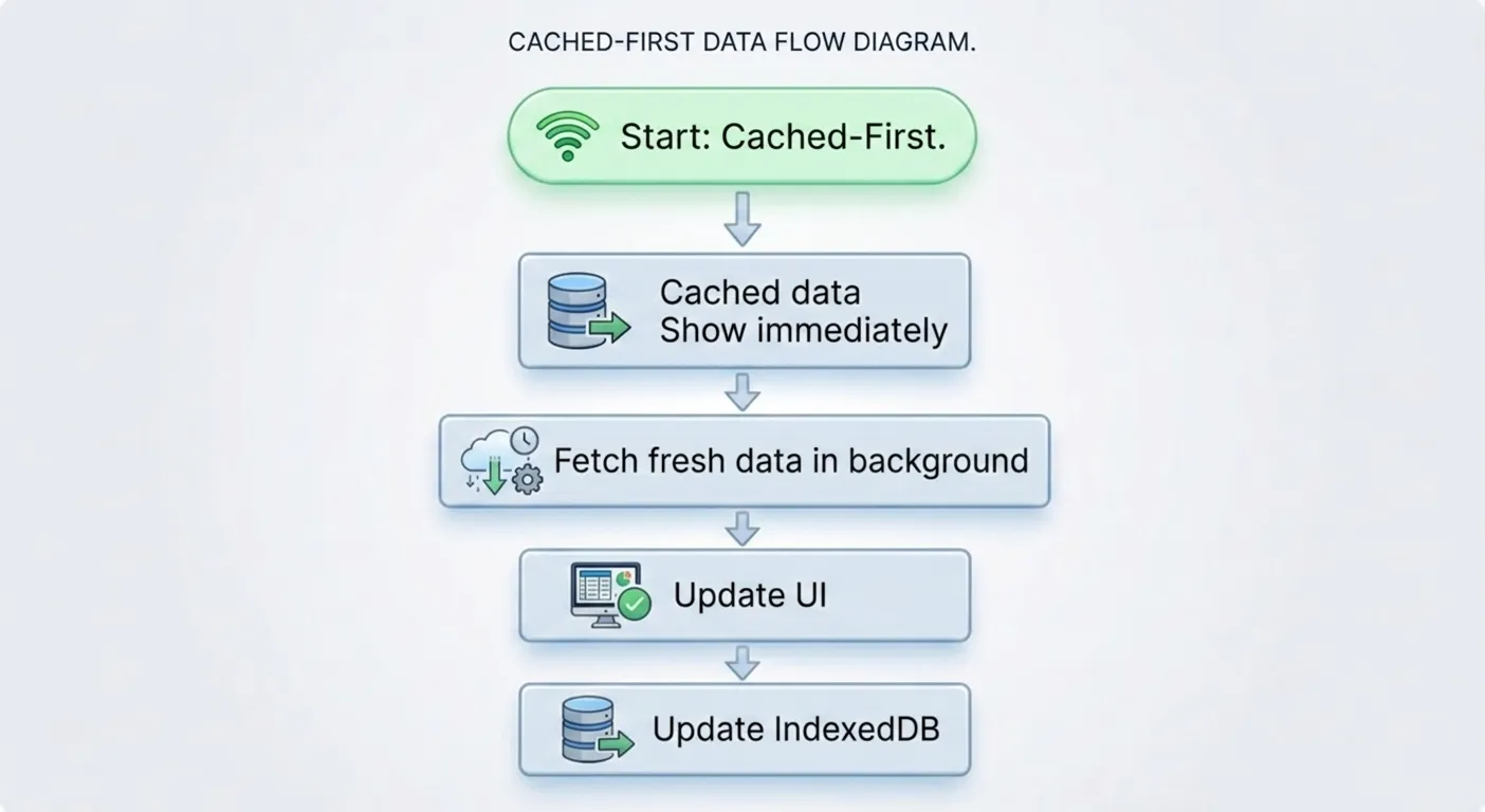 Cached first data flow diagram